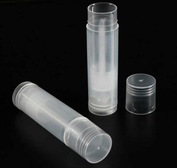Clear Lip Balm Tubes Caps 5g Transparent Empty Lipstick Container