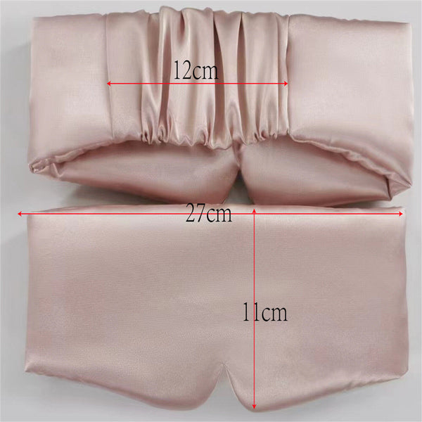 Eye Mask Silky Sleep Light Block Elastic Belt Blindfold Skin Friendly Soft Relax