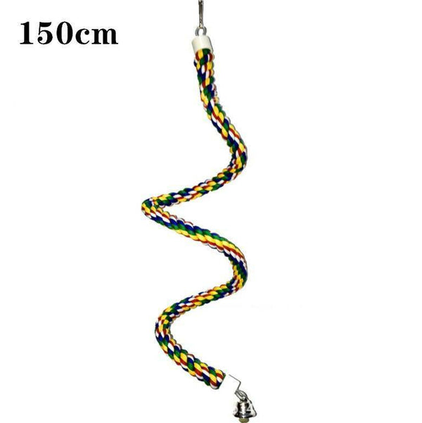 Pet Bird Rope Perches Parrot Colorful Cage Comfy Perch Bungees for Birds Toy AU