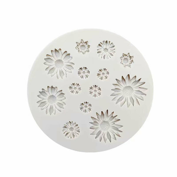 Daisy Silicone Cake Decor Mould Fondant Sugarcraft Chocolate Baking Resin Mold