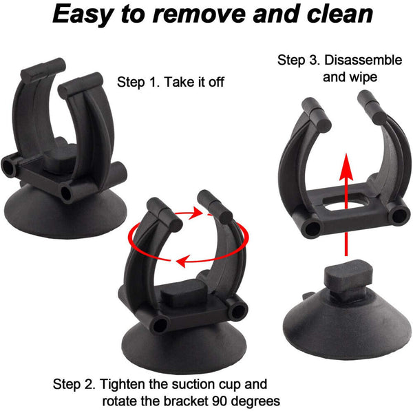 10-50PCS Heater Suction Cups Sucker Clips Holder Fish Tank Aquarium Black AU