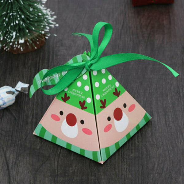24PCS Christmas Candy Box Bag Christmas Tree Gift Party Bag Gift Box Paper Box