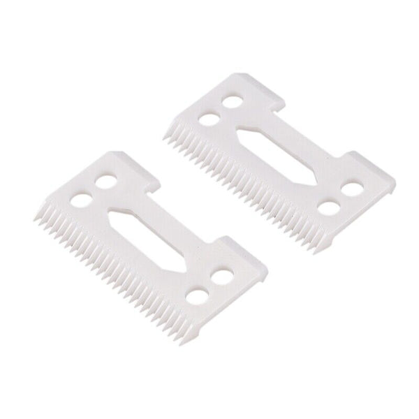 2x Clipper Blades Ceramic Cutter Blade Magic Clip 2 Holes For Wahl High quality