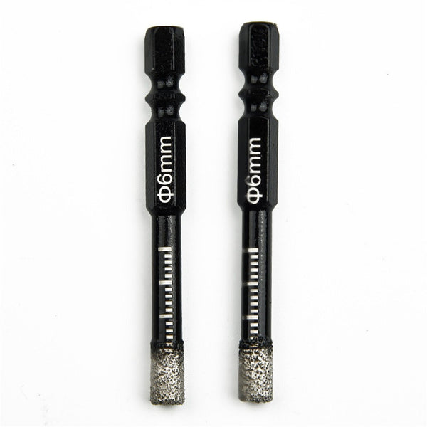 5Pcs Dry Diamond Core Drill Bit 6mm HoleSaw Cut Marble Tile Porcelain Granite AU