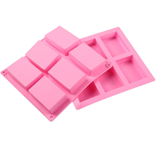 Silicone Soap Mould DIY Handmade Soap Making Rectangle Shape Molds AU