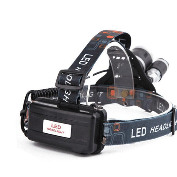 100000LM Rechargeable Headlamp 3T6 XML LED Headlight  Head Torch Flashlight AU
