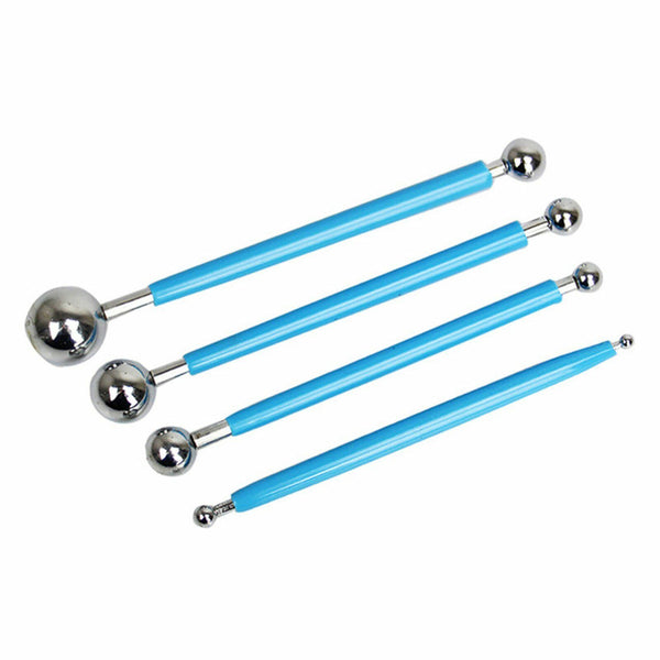 4PCS Ball Modelling Wedding Fondant Cake Flower Modelling Decorating Cutter Tool
