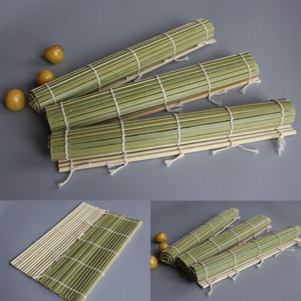 Heavy Duty Bamboo Sushi Mat Rice Roller Roll Maker Tool DIY Kit Mold Kitchen AU