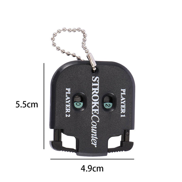 Golf Counter Black Shot Stroke Putt Score Count Two Digit Scoring Keeper