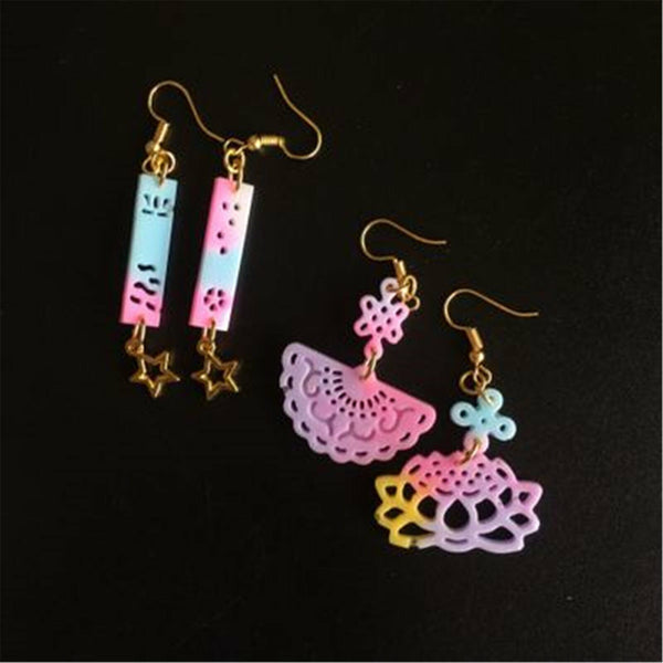 Silicone Hollow Earring Pendant Jewelry Making Mold Resin Mould Casting Craft AU