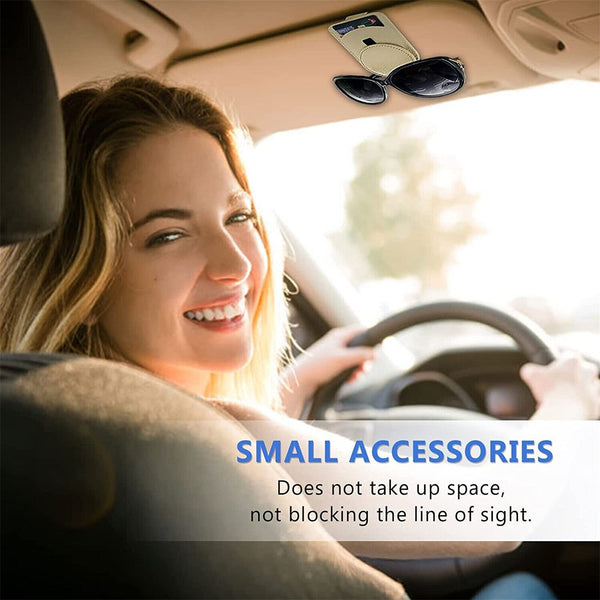 Car Vehicle Accessory Sun Visor Sunglasses Eye Glasses Card Pen Holder Stor Clip