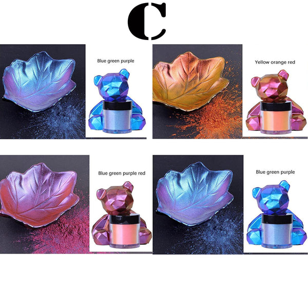 Chameleon Pearl Powder Pigment Color Shift Mica Powder Epoxy Resin Craft