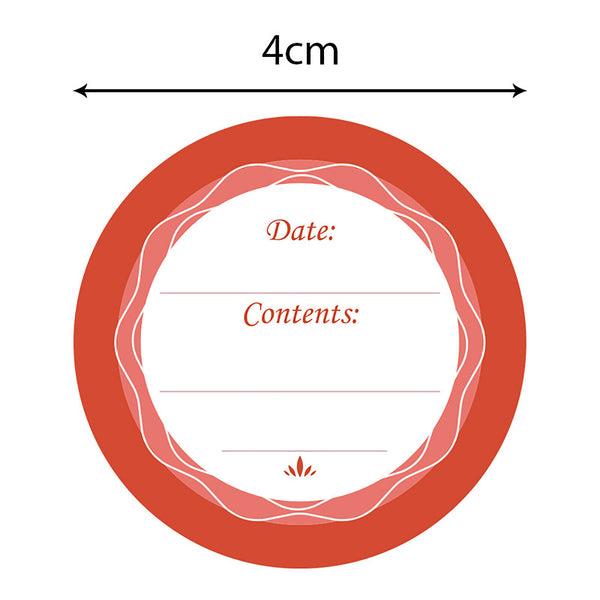 60PCS Printed Spice Jar and Pantry Label Set Date label Round Stickers Labels AU