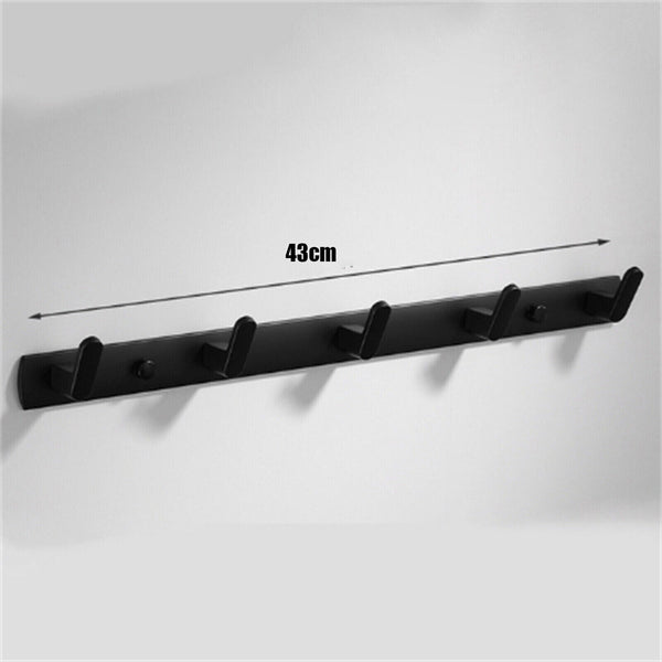Hooks Key Coat Clothes Door Holder Rack Hook Aluminum Wall-Mounted Hanger