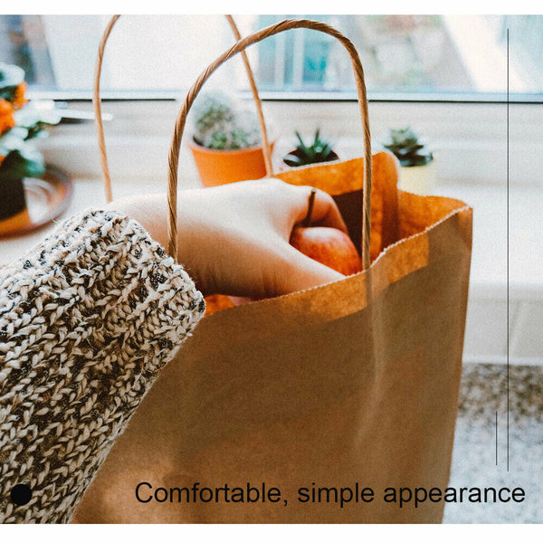 Bulk Kraft Paper Bags Gift Shopping Carry Craft Retail Bag with Handle Brown NEW