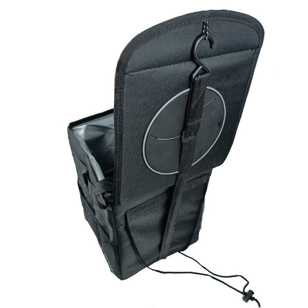 Waterproof Car Organizer Trash Can with Lid Bin Storage Garbage Bag Waste Basket