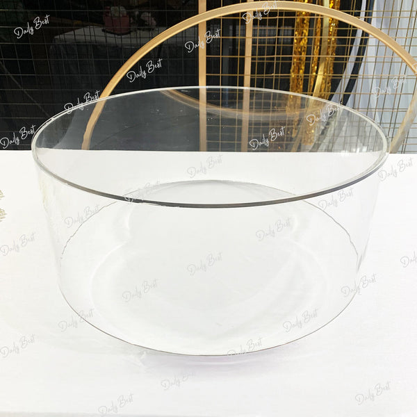 50x 20cm Clear Acrylic Cake stands Round Acrylic board Wedding Party Event - Lets Party