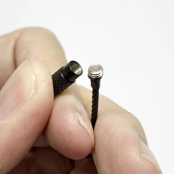 24PCS Stainless Steel Wire Rope Keychain Key Ring Cable For Outdoor Hiking Sport