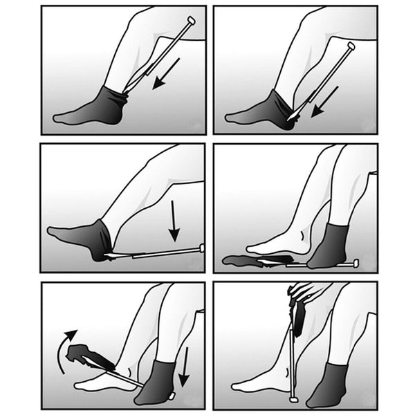 Sock Slider Stocking Aid Puller Assist Disability Aid Helper Easy On Off Kit AU