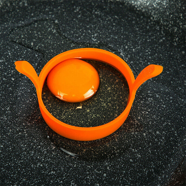 6pcs Silicone Egg Rings Non Stick Kitchen Baking Tools Pancake Handles AU Stock
