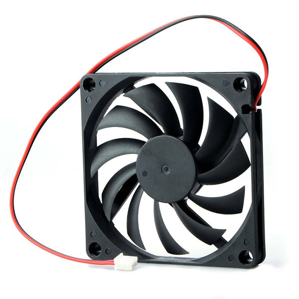 4PCS Brushless Silent Compute Fan 80x80x10mm DC 12V PC Case Cooling Fans Black A - Lets Party