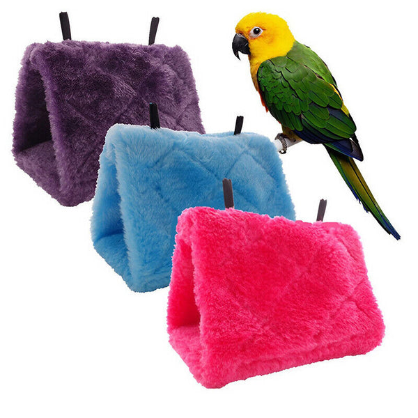 Pet Bird Parrot Parakeet Budgie Warm Hammock Cage Hut Tent Bed Hanging Cave AU