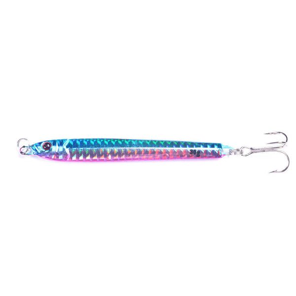 6pcs Lead Metal Jigging Lure 30g-40g Spoon Bait Saltwater Jig Fishing Tackle Lot