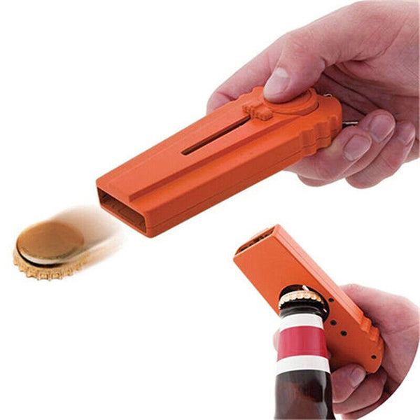 1/3/5PCS Bottle Cap Launcher Beer Drink Shooter Key Opener Flying Gun Ring Gifts