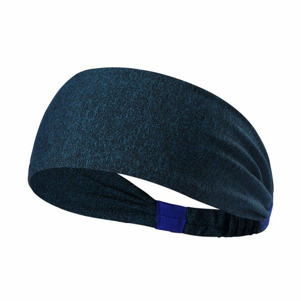 2x Headband Men Women Sweatband Head Band Hair Gym Yoga Stretch Sport Sweat Band