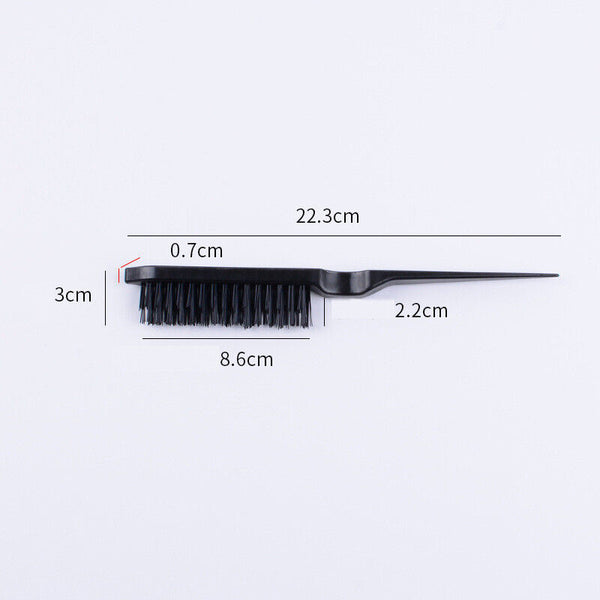 3 Pcs Slick Brush Set Bristle Hair Brush Teasing Comb Edge Hair Brush Grooming