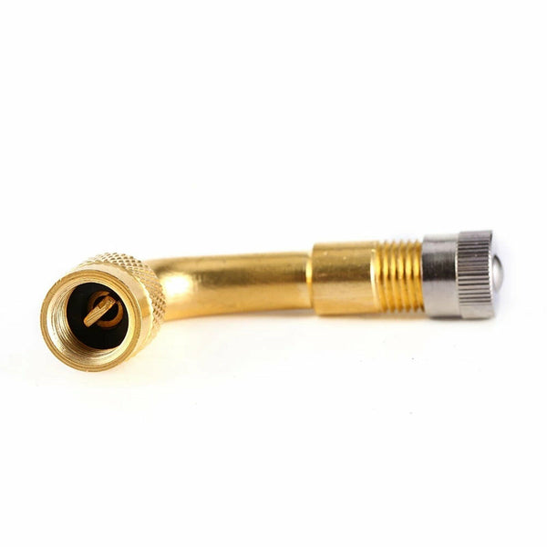 8PCS Valve Extension Tyre Stem Adapter Core Cap 90°Angle Car Bike Truck Brass AU