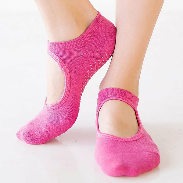 Yoga Socks Non Slip Pilates Massage Ballet Socks with Grip Exercise Cotton Gym