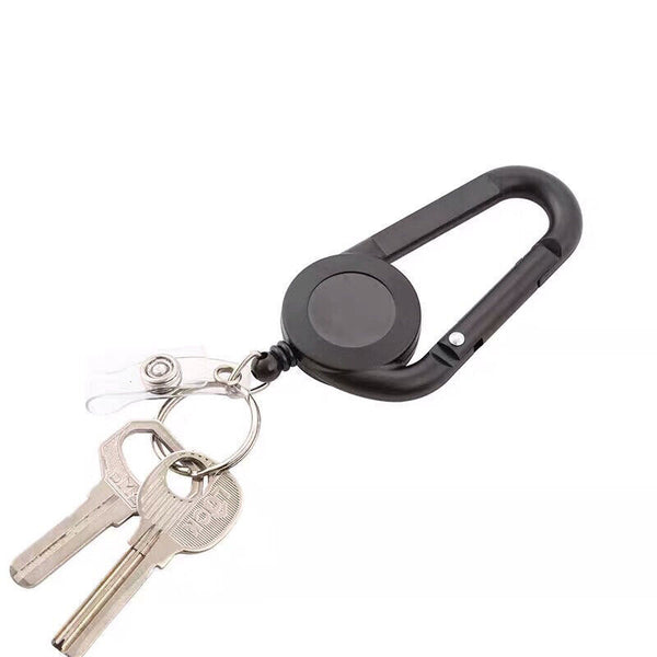 2PCS Retractable Badge Holder Security ID Pull Key Tag Clip Doctor Card Holders
