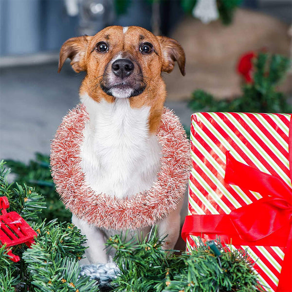 1/2/5PCS Christmas Rose Gold Tinsel Garland Xmas Party Tree Home Decor Ornaments