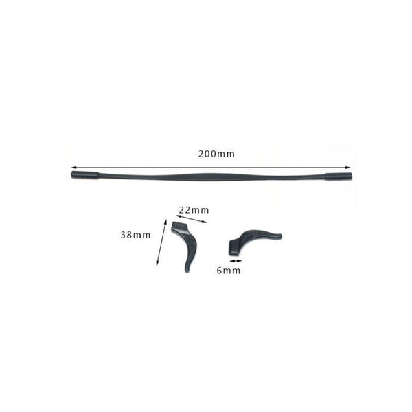 Silicone Glasses Lanyard Eyeglasses Holder Neck Cord Strap Ear Grip Hooks Kids