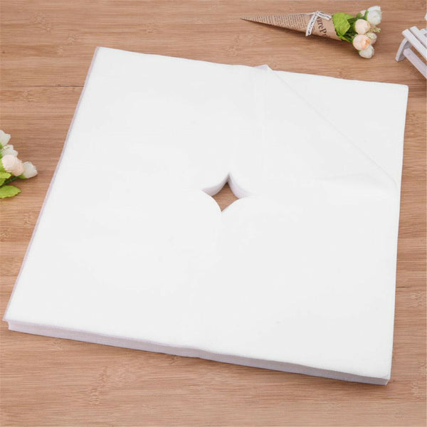 Beauty Salon Disposable Face Pad Bed Table Face Hole Cover Massage
