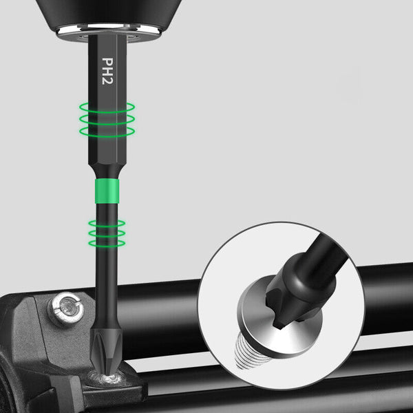 PH2 Magnetic Cross Phillips Impact Batch Head Hardness Screwdriver Bit Kit