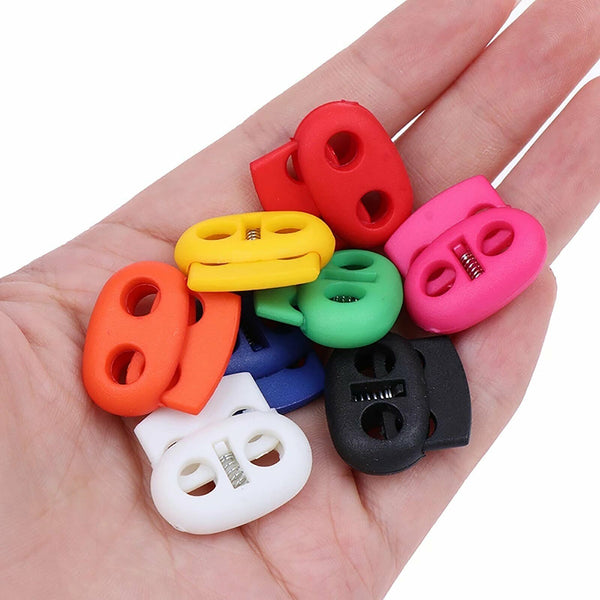 5mm Hole Stopper Cord Lock Bean Toggle Clip Apparel Shoelace Cord Lanyard