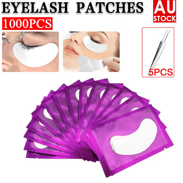 2000 x Under Eye Curve Eyelash Pads Gel Patch Lint Free Lash Extension Beauty AU
