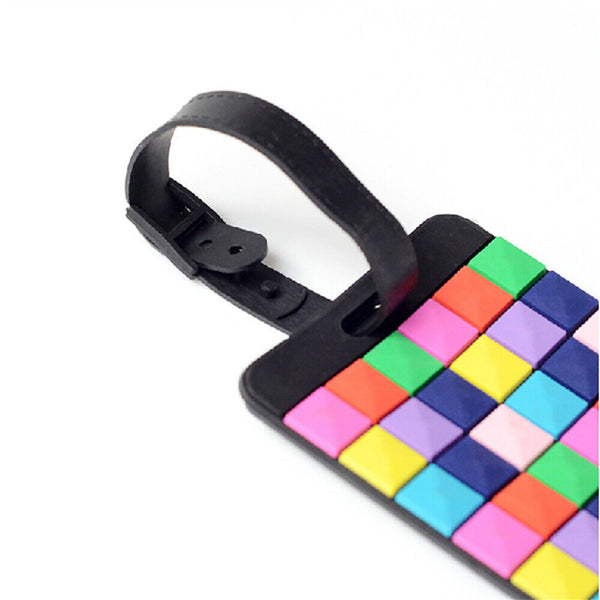 3PCS Luggage Tags Backpack Label ID Address Handbag School Plastic Travel Tag AU