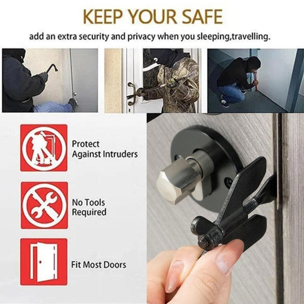 Portable Door Lock Security Safety Travel Hotel Home Addalock Safe-Lock New