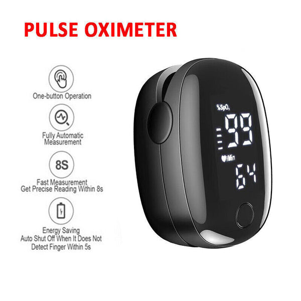 Oximeter Professional Heart Rate Finger Saturation Monitor Pulse Blood Oxygen AU