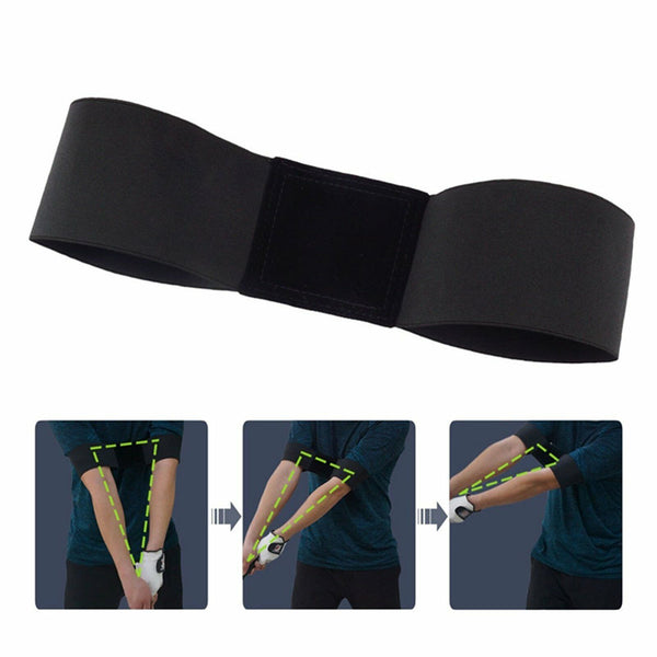 Golf Swing Training Aid Golf Arm Band Posture Motion Correction Belt Free Post