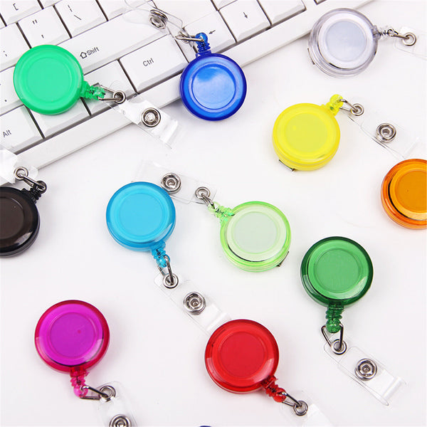 ❤️3PCS Retractable Badge Holder Reel Swipe Card Security ID Pull Key Tag Clip AU