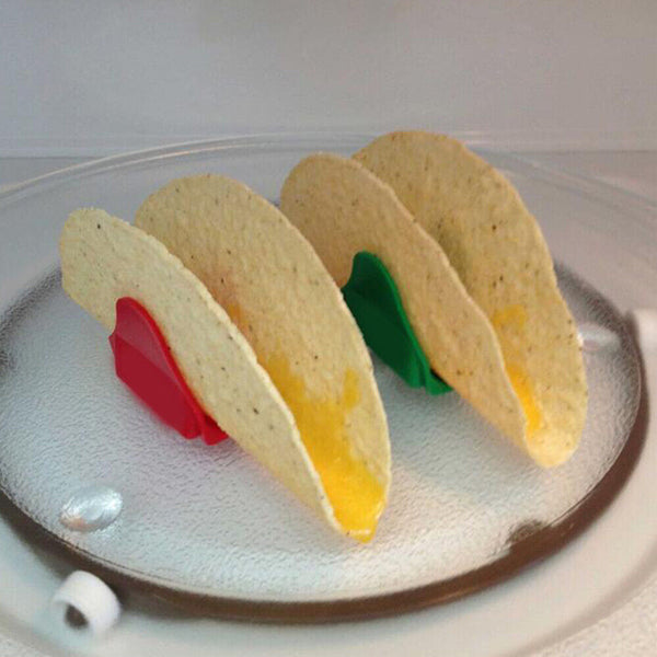 Set of 12pcs Holders Plastic Taco Proper Shell Serving New Hard Stand