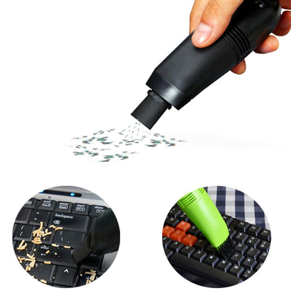 Mini Computer Vacuum USB Keyboard Cleaner PC Laptop Brush Dust Cleaning Kit New