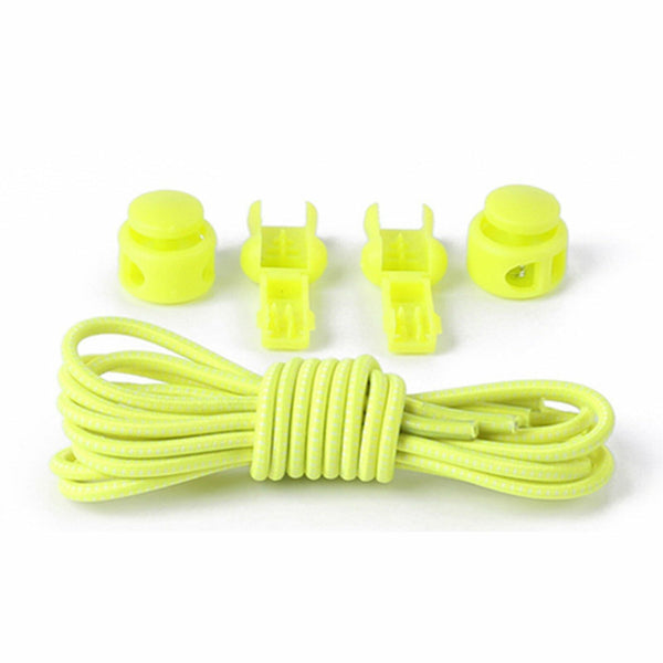 No Tie Shoe Laces Elastic Lock Lace System Lock Sports Shoelaces Runners Trainer - Lets Party