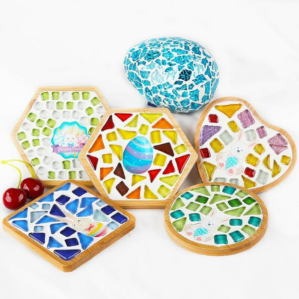 up to 2000x Mixed Crystal Glass Mosaic Tiles Kitchen Bathroom Art Craft Supplies