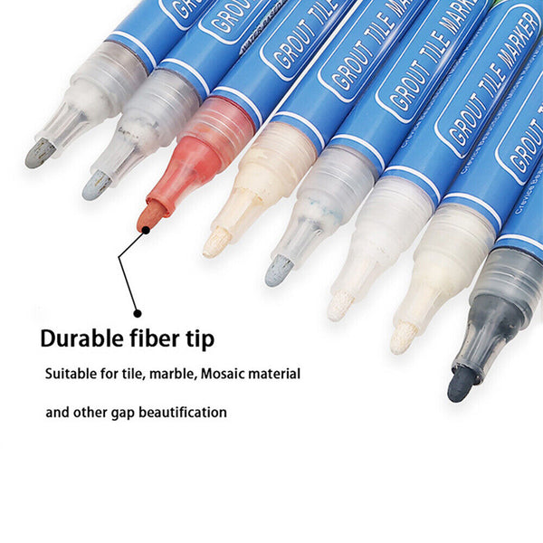 6COLORTile Repair Pen Wall Gap Refill Grout Refresher Marker Bathroom Waterproof - Lets Party