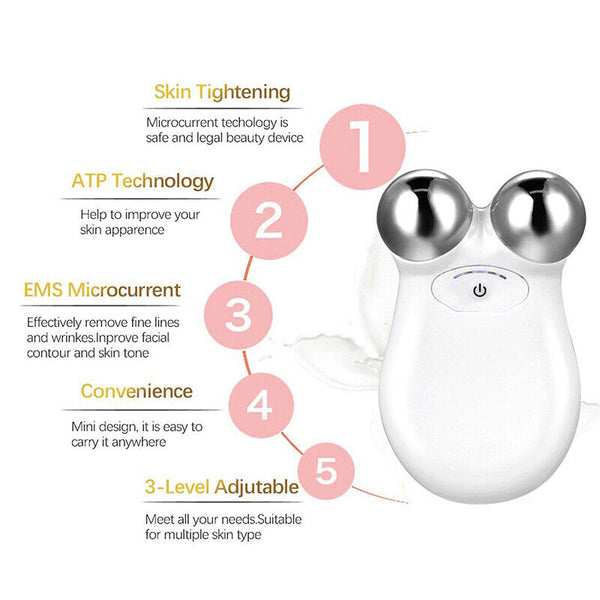 Microcurrent Face Skin Tightening Lifting Device Facial Beauty Machine AU Stock